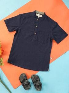 Hedgehog kids Remy – H/S Mandarin Shirt - Image 4