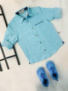 Hedgehog kids Roman – F/S Linen Shirt - Image 3