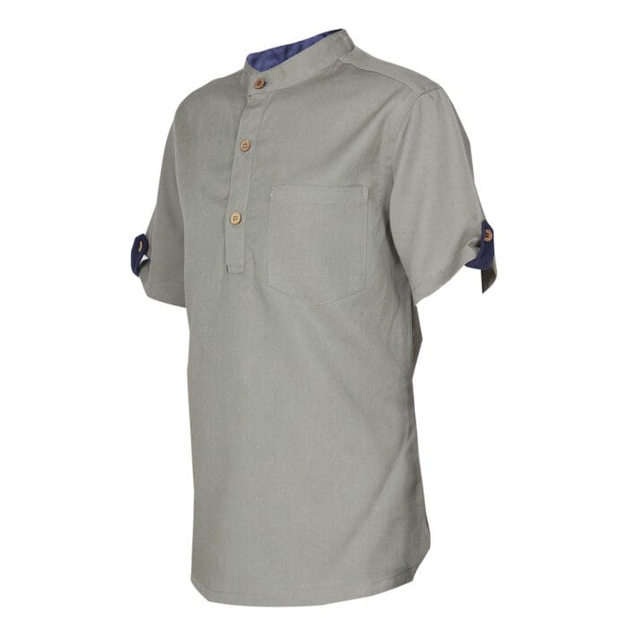 Hedgehog kids Remy – H/S Mandarin Shirt - Image 5