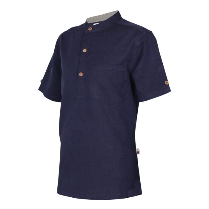 Hedgehog kids Remy – H/S Mandarin Shirt - Image 2